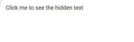 A user clicking on a custom collapsible to toggle something else.