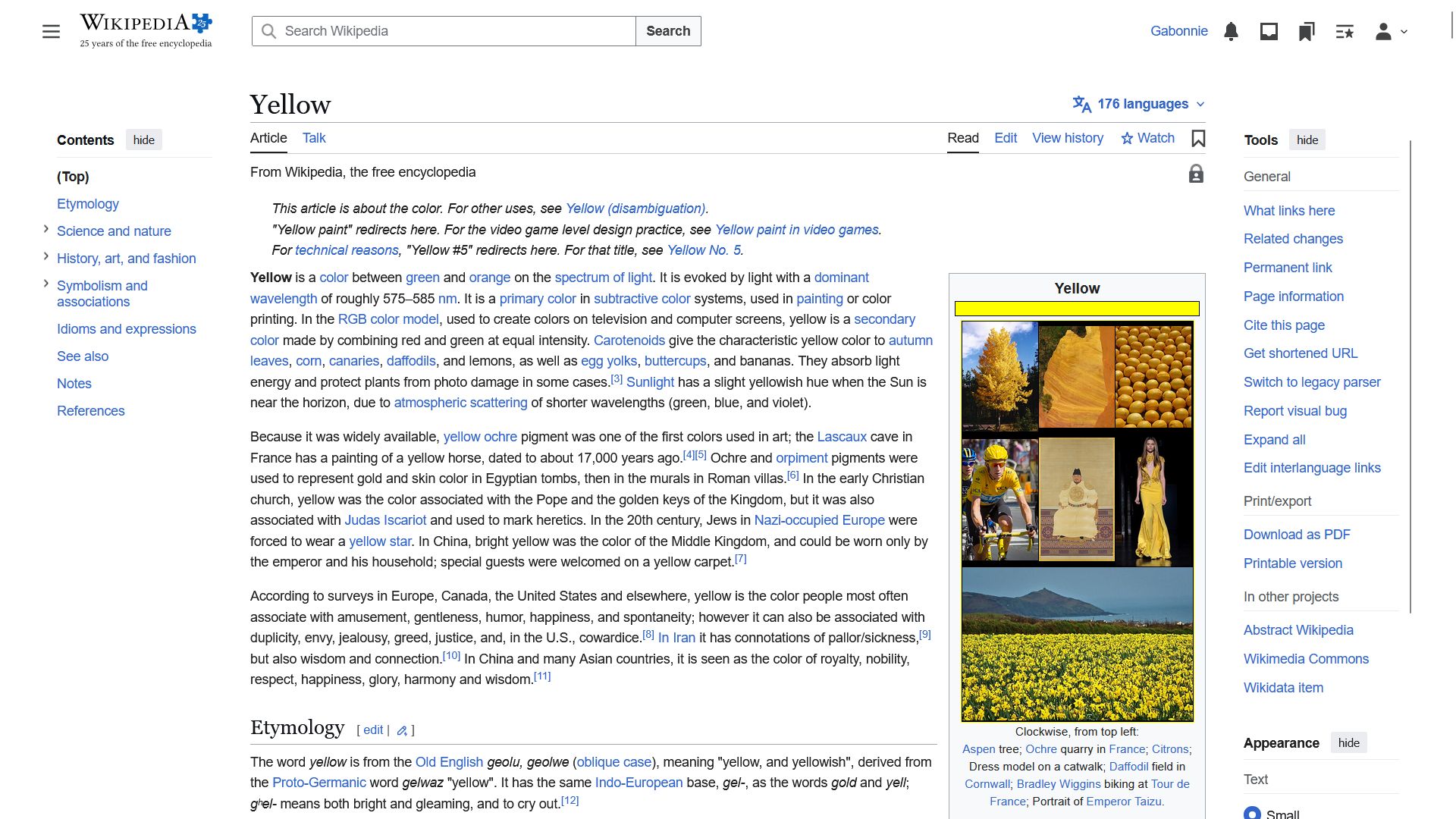 Yellow article with Vector 2022